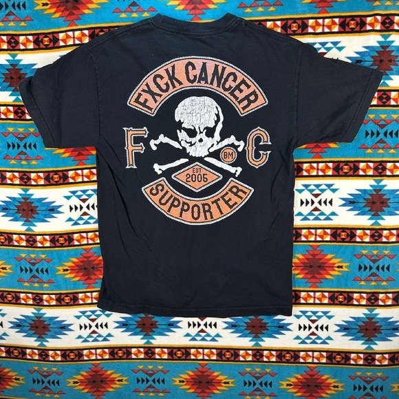 FxxC Cancer Foundation Graphic‎ T-Shirt Supporter Tee Skull Bones Medium - Picture 4 of 6